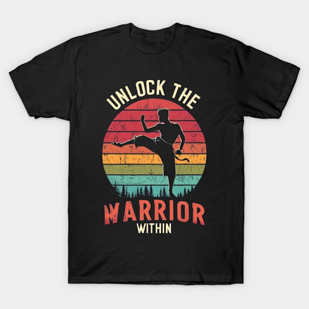 Unlock the Warrior Within - Taekwondo T-Shirt by CrypticTees